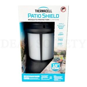 NIB Thermacell Patio Shield 15 Foot Zone Scent Free Mosquito Repellant Lantern